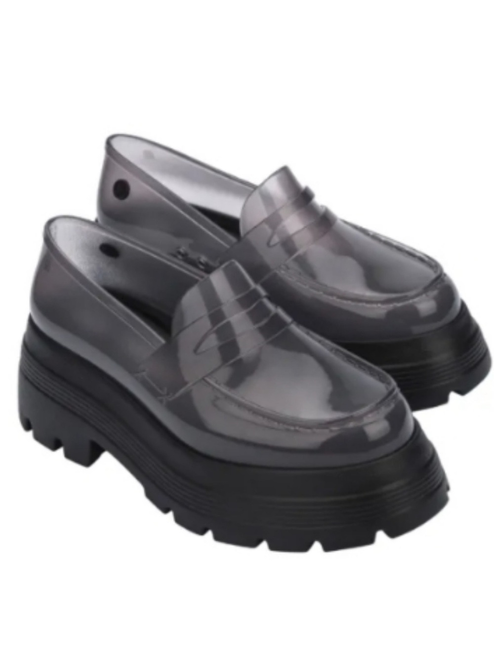 Melissa + UNDERCOVER ROYAL HIGH Translucent Smoke Platform Loafer